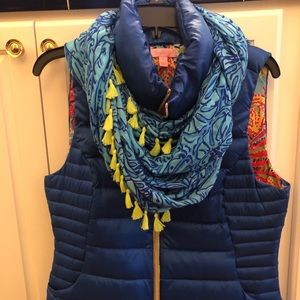Lilly Pulitzer vest and scarf